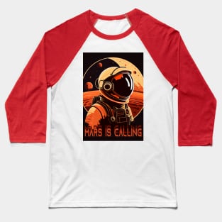 Mars Adventure Vintage Travel Poster Baseball T-Shirt